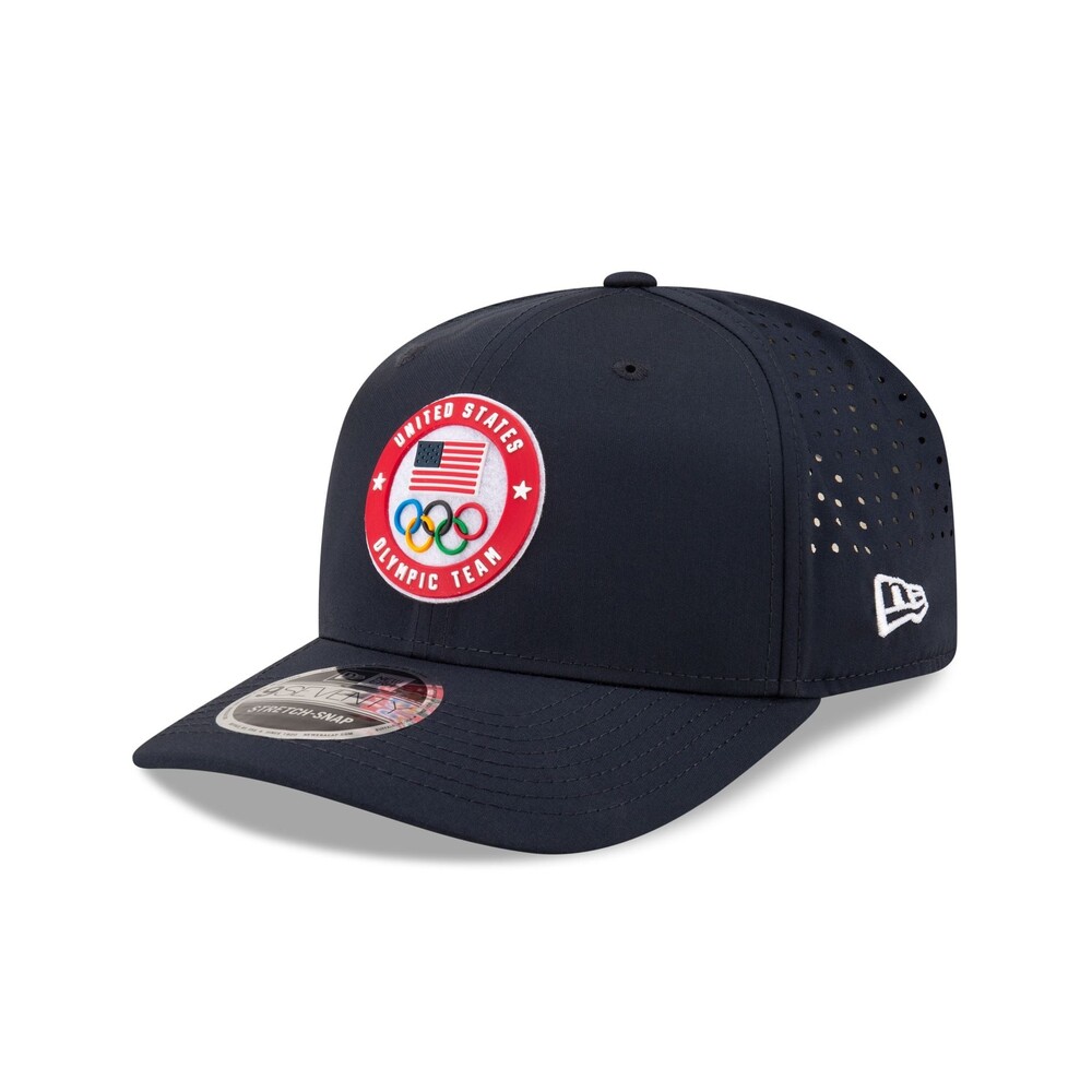 New Era Team USA Olympics 9SEVENTY Stretch-Snap Hat - One Size